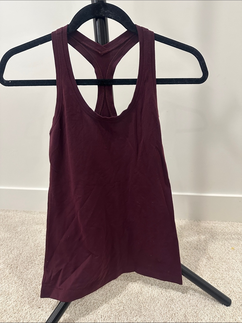 lululemon athletica Deep Burgundy Racerback Tank